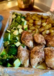 Easy Sheet Pan Chicken, Potatoes & Veggies (30 Minutes)