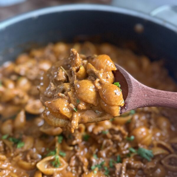 cheesy beef shells