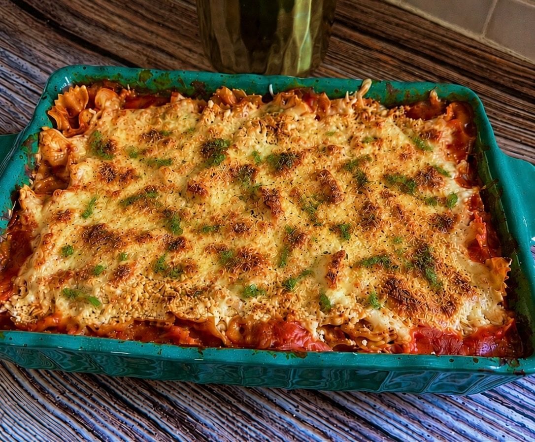 dump bake chicken parmesan casserole