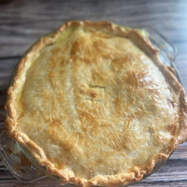 Mom's easy chicken pot pie with a golden flaky crust