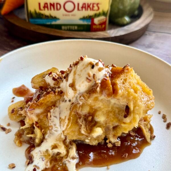 Banana Foster Croissant Casserole