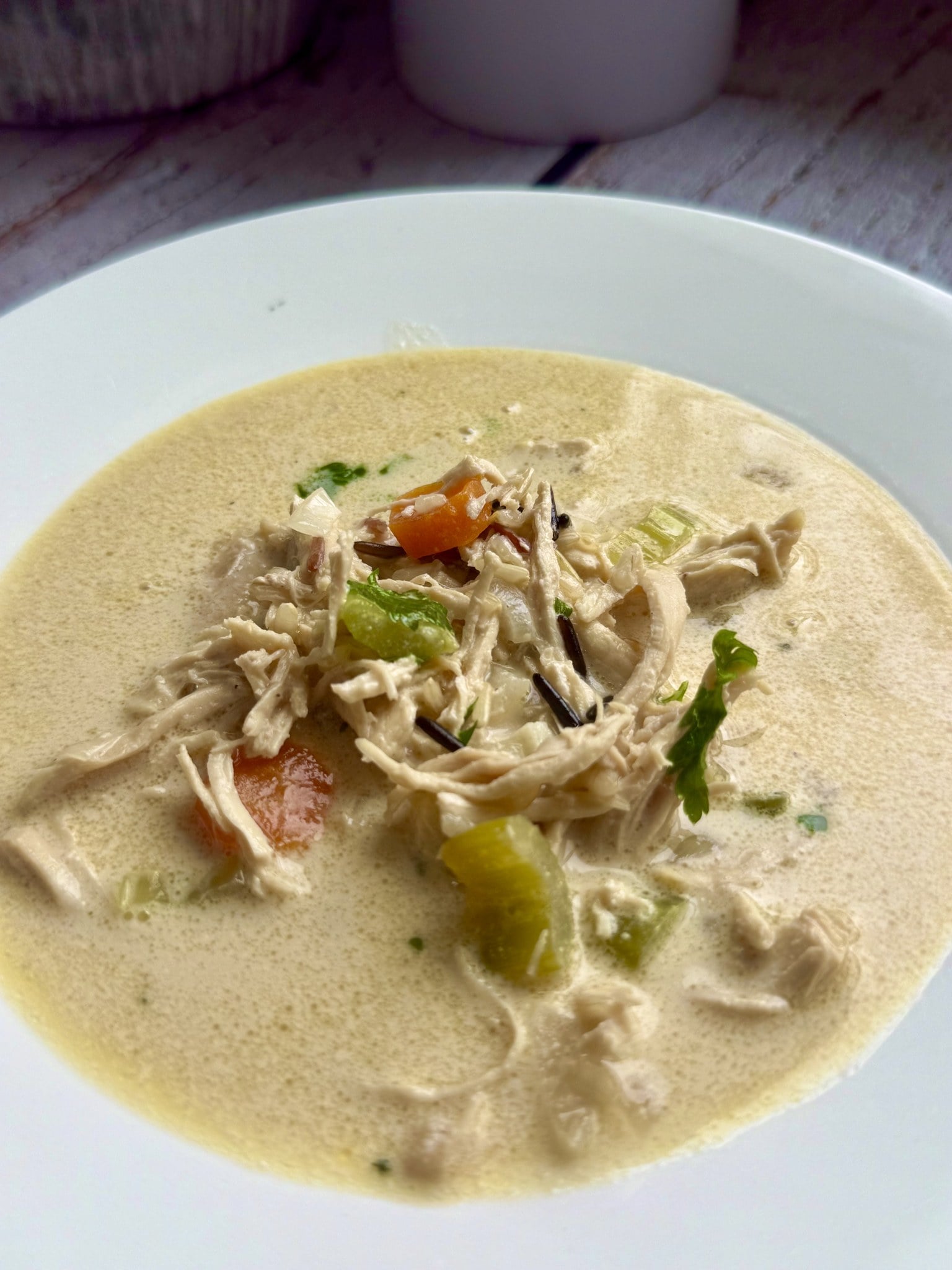 Copycat Panera Cream of Chicken and Wild Rice Soup