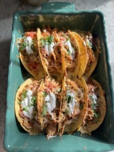 Easy Baked Chicken Tacos