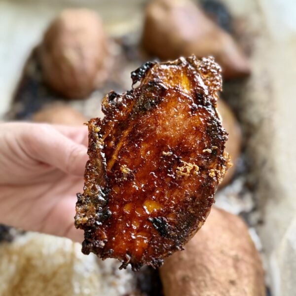 Garlic Parmesan Oven Roasted Sweet Potatoes final