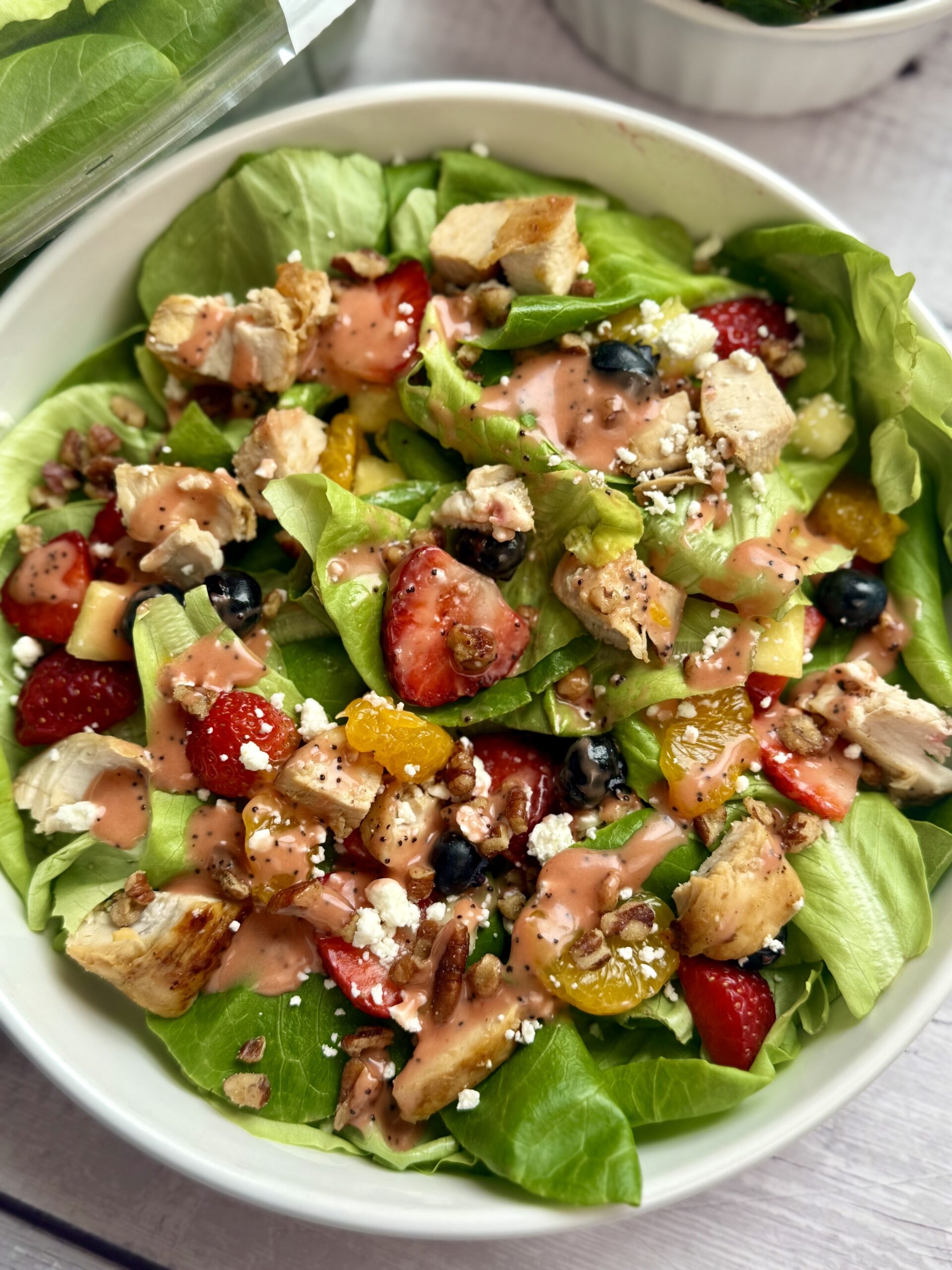 Grilled Chicken and Strawberry Poppyseed Salad