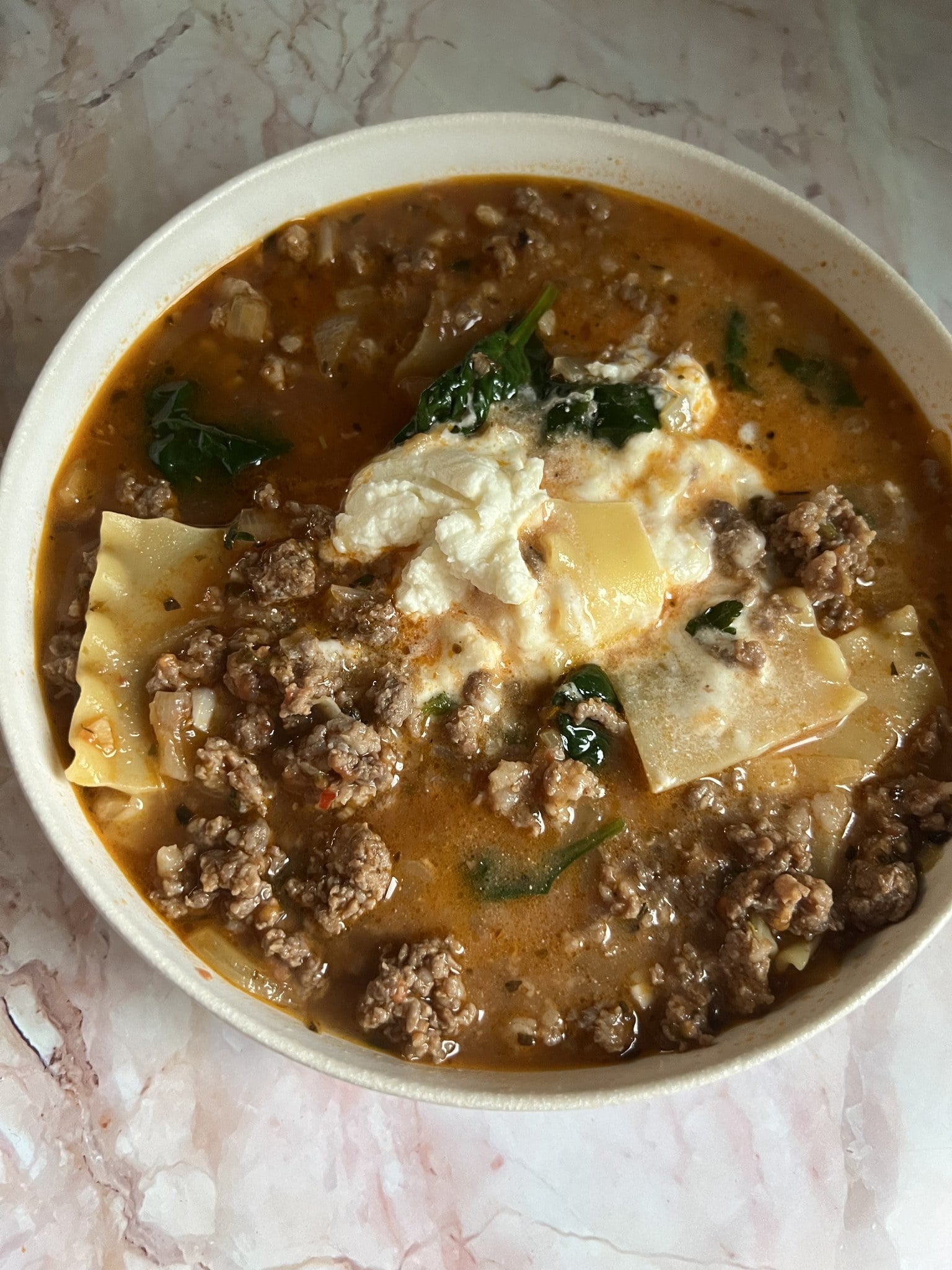 Lasagna Soup One Pot Cozy Easy final pic