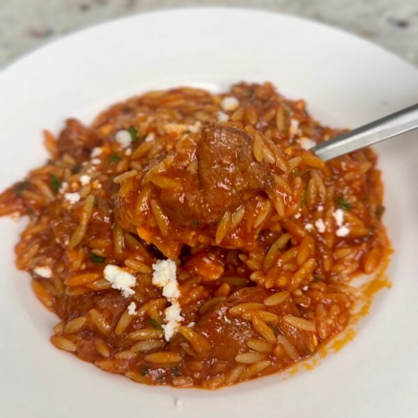 One-Pan Greek Lamb with Orzo