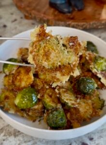 Oven Roasted Parmesan Brussels Sprouts