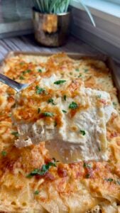 Sheet Pan Chicken Alfredo Lasagna