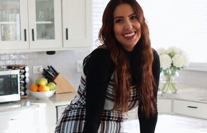 Caterina Cosentino, The Cooking Mawma, in her kitchen