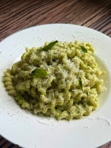 Creamy Basil Zucchini Pasta