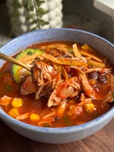One Pan, 30 Minute Chicken Tortilla Soup