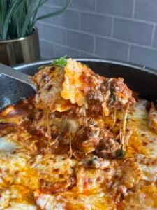 One-Pan 30-Minute Ravioli with Meat Sauce