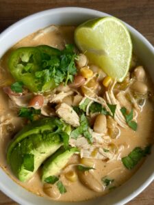 Slow Cooker Creamy White Chicken Chili
